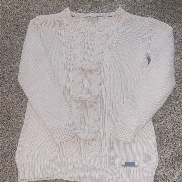 Burberry Sweaters - Burberry Brit Aran Cable Knit Sweater